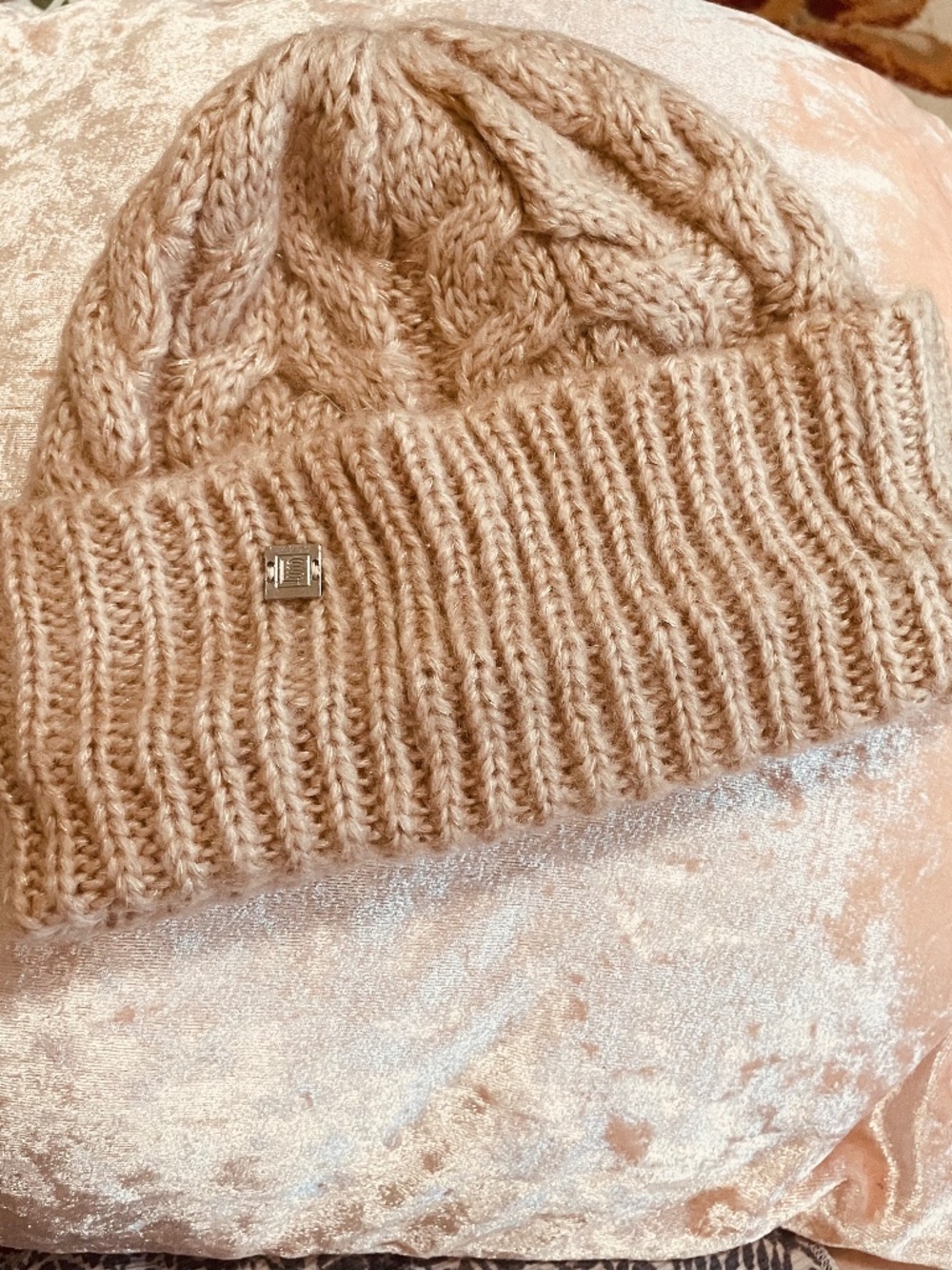 Dusty Pink Shimmer Knit